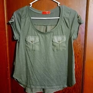 Olive Green Spoiled Blouse